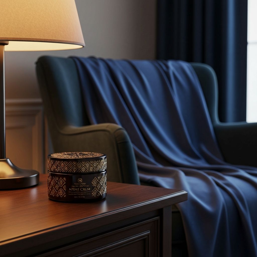 Crema notte su comodino